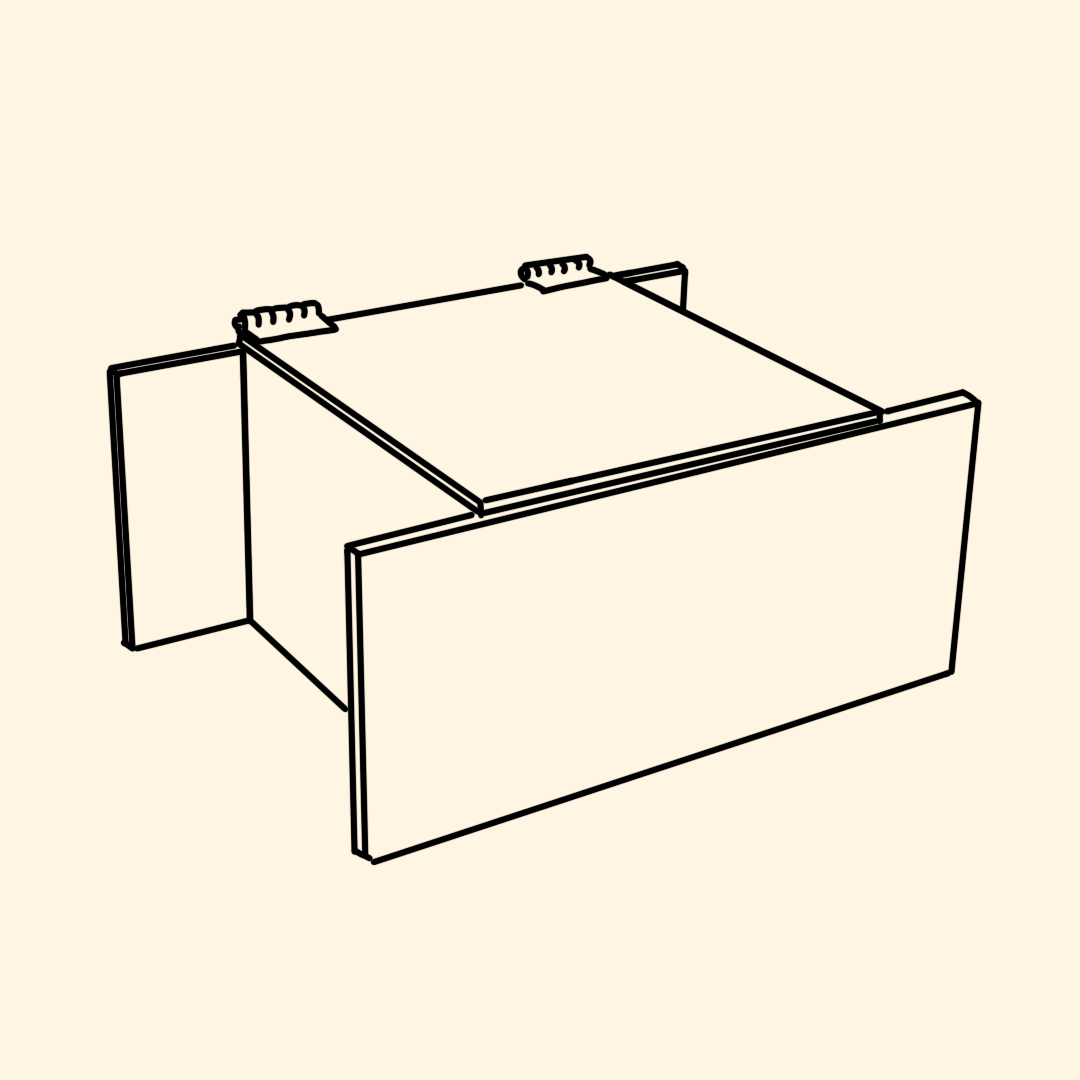 line art of a watchbox.